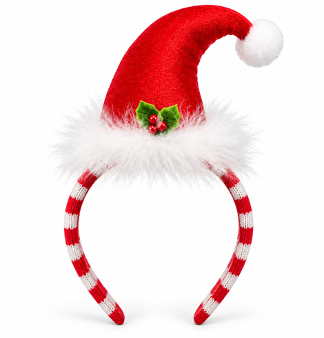 A photo of the Santa Hat Party Headband product
